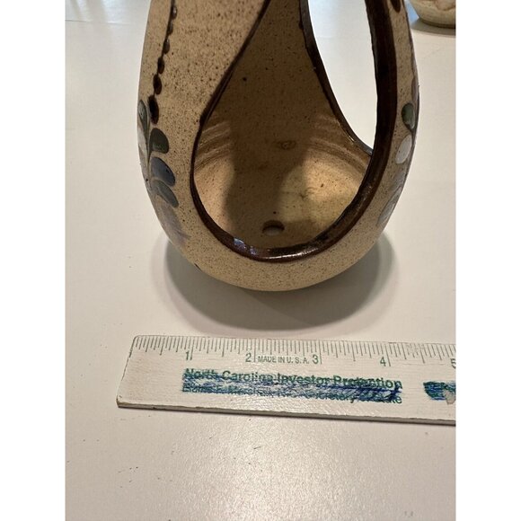 TONALA Candle Holder Bird Feeder Mexican Folk Art Netz Boho Folk Art Pottery - Picture 5 of 9